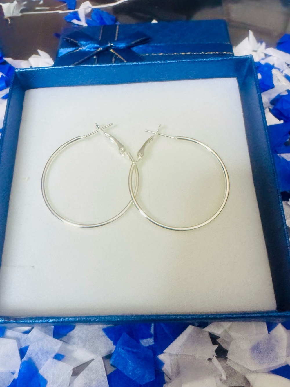 Classic Silver Hoop Earrings — Shiny Everyday Hoops